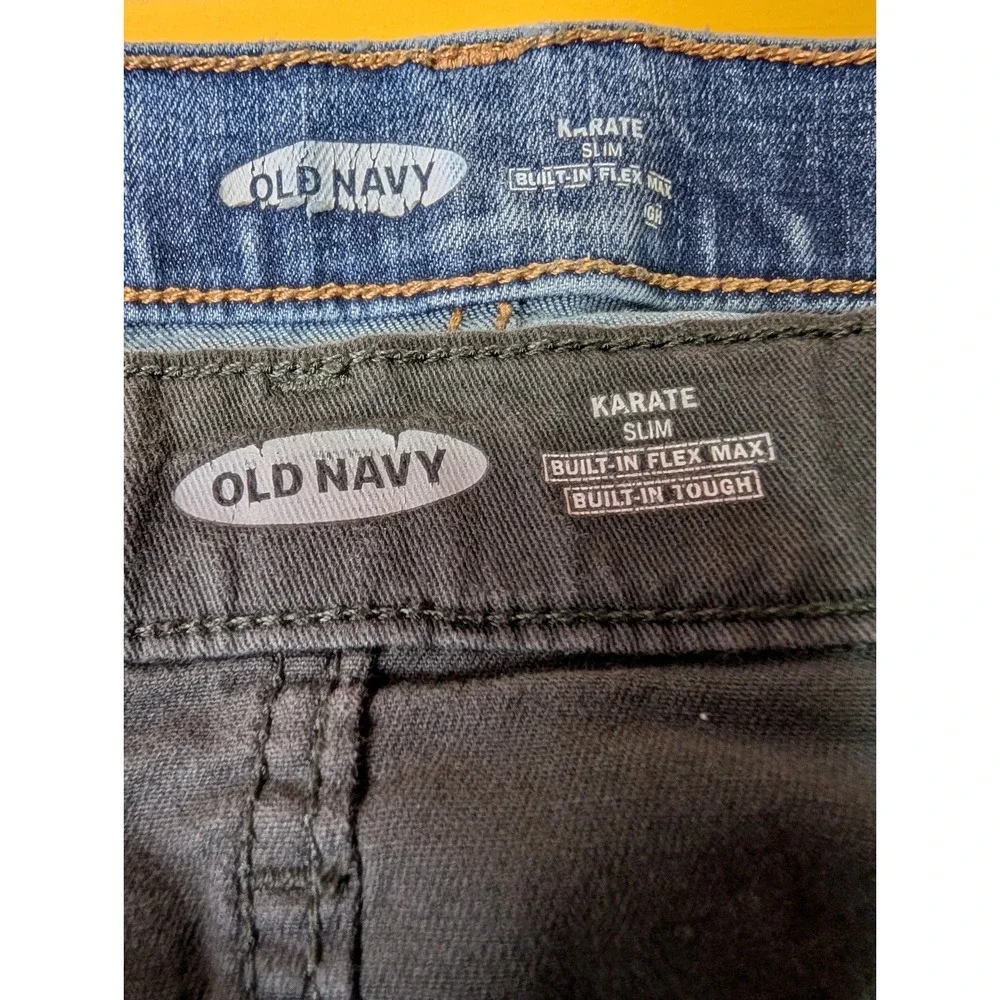 Old Navy Karate‎ Slim Kids Jeans denim/Black  Size 14